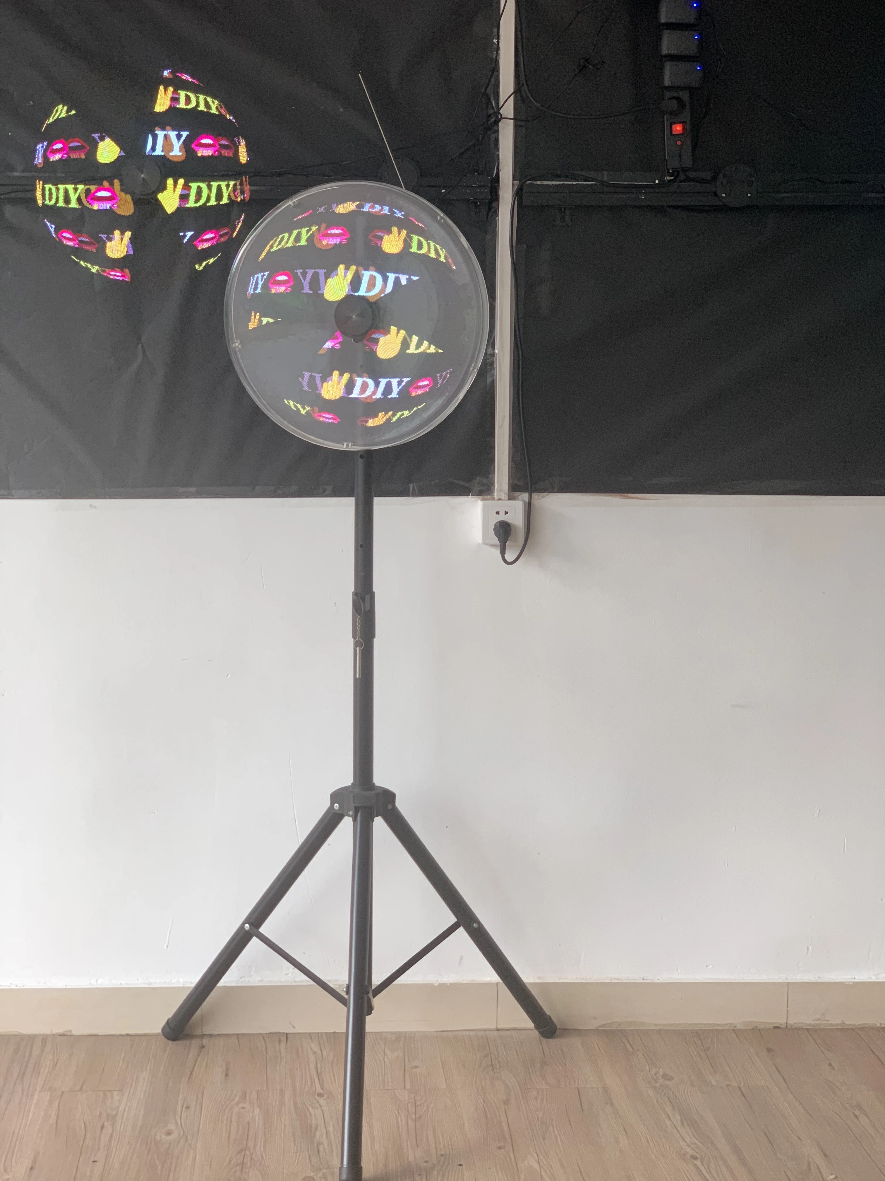 3D Fan Hologram Projector Cover 100cm Hologram Projector Case Advertising Light Display Protective Shell LED Fan Acyrlic Cover