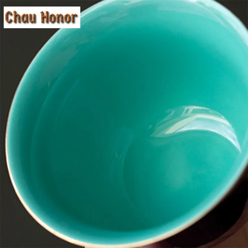 125ml Handmade Purple Glaze Ceramic Tea Tureen Chinese Imperial Palace Style Tea Maker Gaiwan Kung Fu Puer Tea Set Tea Ceremony