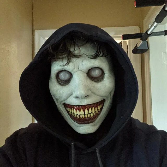 Creepy Halloween Mask Smiling Demons Horror Face Masks The Evil Cosplay Props Party Masquerade Halloween Mask Clothing Accessor - Image 3