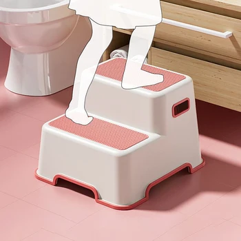 HUA HUA Children's Washbasin Step Stool Baby Wash Hand Step Stool Brush Teeth Wash Face Step Toilet Foot Stool 2