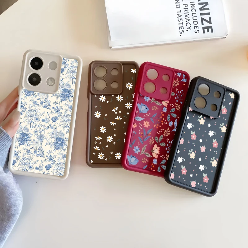 Silicone Art Flower Cartoon Shell Phone Case