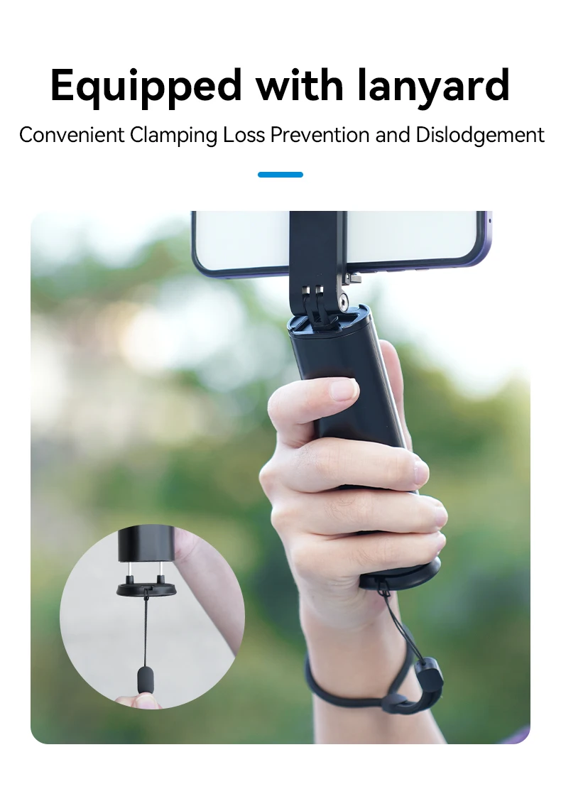 3 in 1 Selfie stick Phone Holder Wireless Remote Control Travel Clamp Magnetic 3