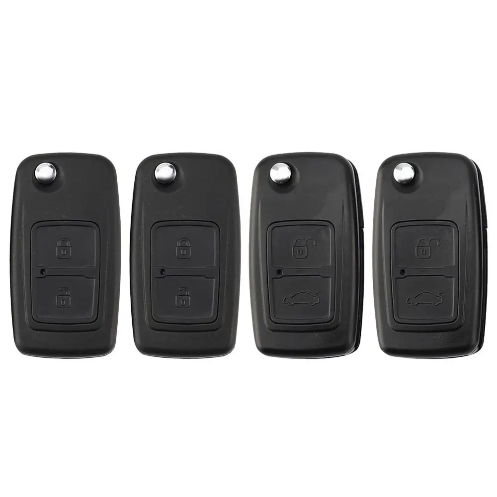 Uncut Blade Car Key Shell Durable Folding 2 Buttons Remote Key Case Flip Key Cover for Chery Tiggo A1 E5 A5 Fulwin Cowin Easter