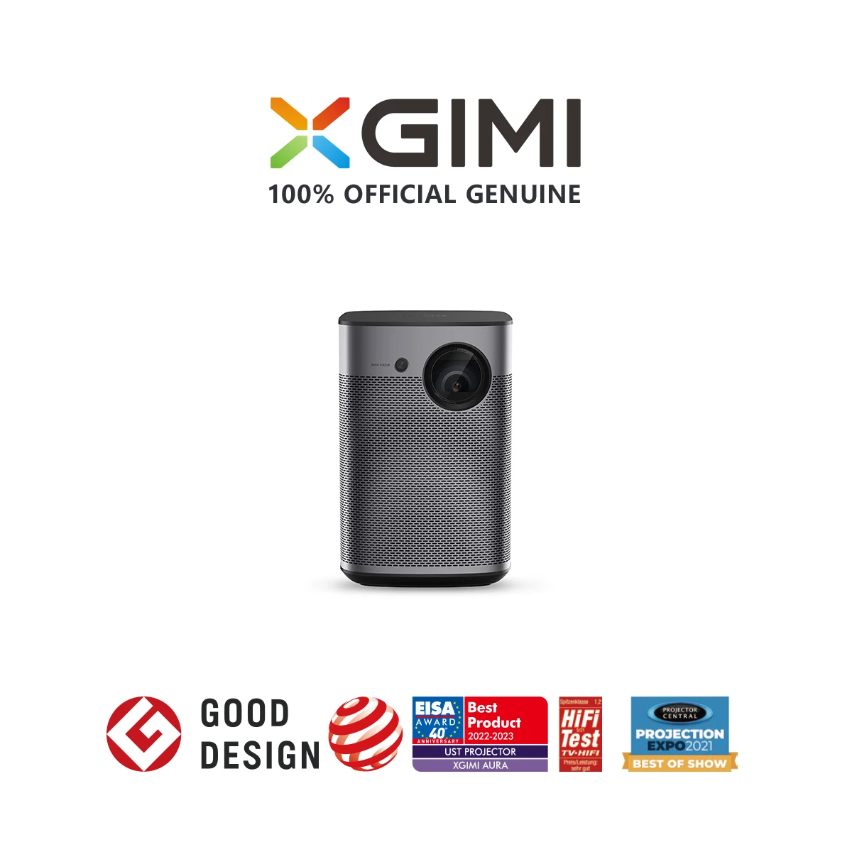 XGIMI Halo True 야외 영화 밤용 휴대용 프로젝터, 800 ANSI 루멘, Harman Kardon 스피커, WiFi 블루투스, Auto F, 1080p