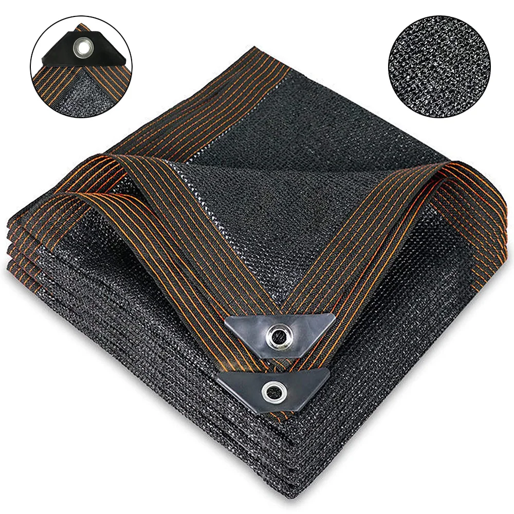 Telo ombreggiante nero al 70%, telo in rete resistente con occhielli, telo ombreggiante da giardino, vele parasole antigelo, ripari_voghion.com