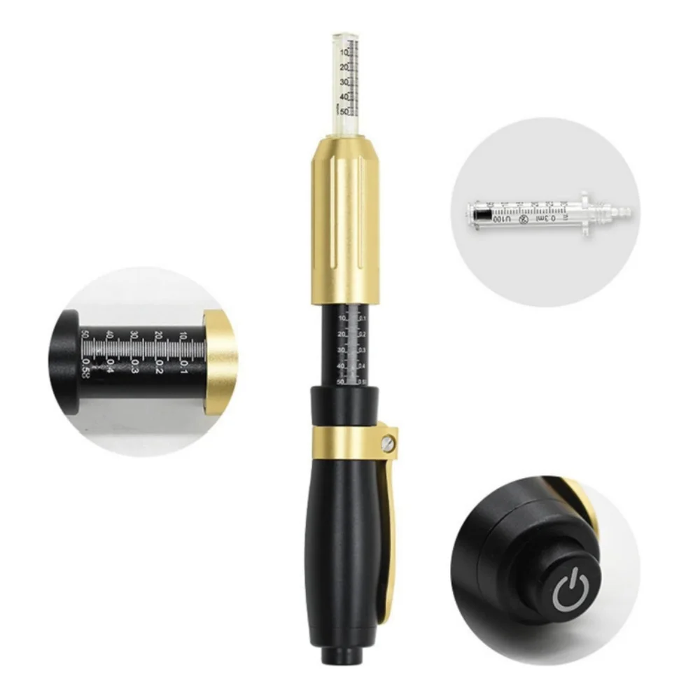 High Pressure Hyaluronic Acid Syringe Kit Hyaluron Pen Syringe Needle Free Injection Tattoo Hyaluronic Pen Anti Wrinkle Moisture