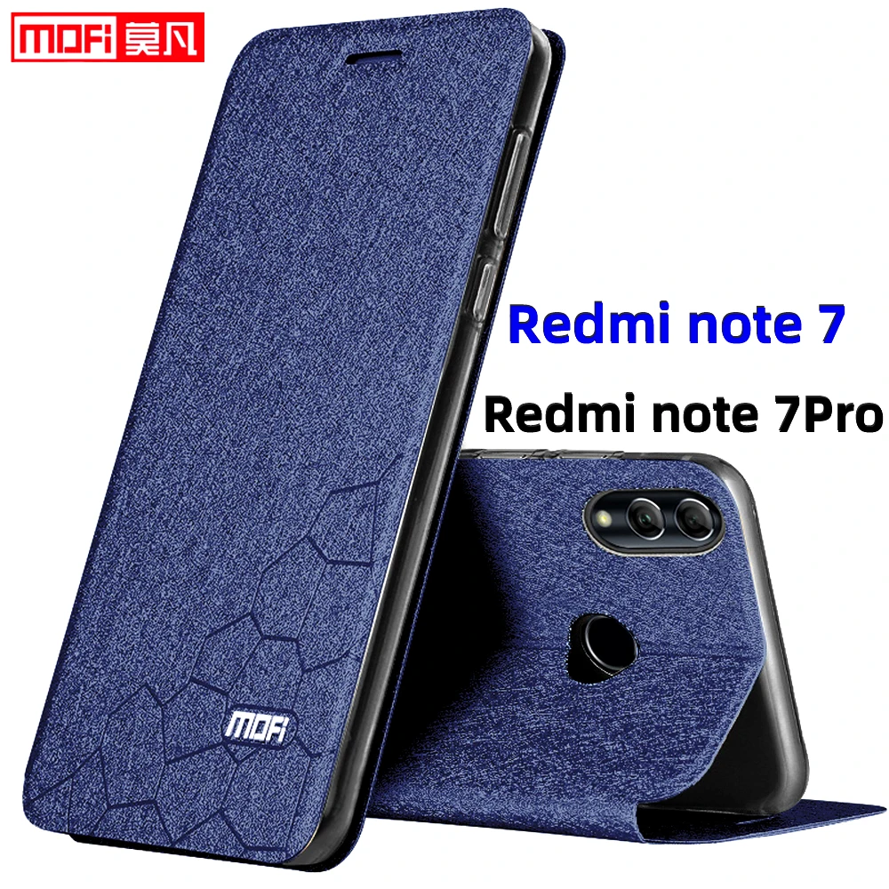 flip case for redmi note 7 case redmi note 7Pro cover tpu mofi leather stand back book fundas luxury redmi note 7 full cover bag