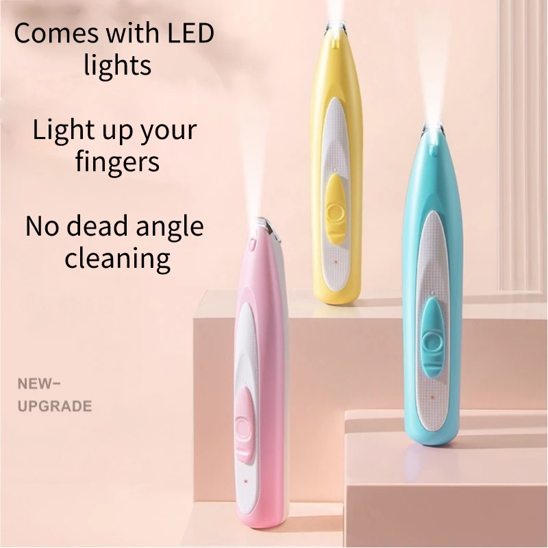 Pet Hair Trimmer Pet Dog Electric Groomer Trimmer LED Grooming Lamp Pet Cat Dog Face Foot Ear Hip Hair Paw Shaver USB Charging