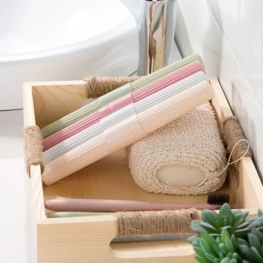 1/2Pcs Portable Toothbrush Case Portable Toothbrushes Suitable For Travel Easy To Carry Travel Grooming Toothbrush Storage Box