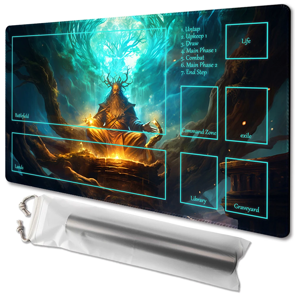

The Throne of Roots- Board Game TCG Playmat Table Mat Game Size 60X35 CM Mousepad Compatible for MTG CCG