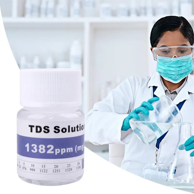 PH Calibration Solution TDS Calibration Liquid 25ml 84us/cm 1413us/cm 12.88ms/cm 35PPT 1389PPM for EC TDS Tester
