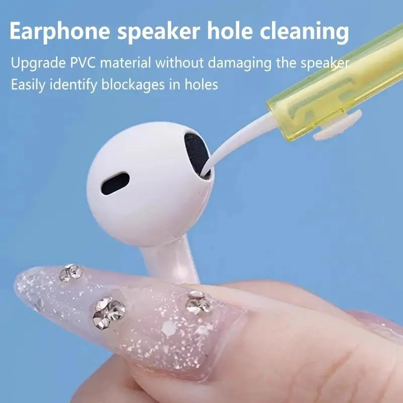 Kit Pratico per la Pulizia del Telefono: Set di Spazzole Morbide e Tappi Antipolvere per Porta di Ricarica, Altoparlante e Auricolari - Image 2