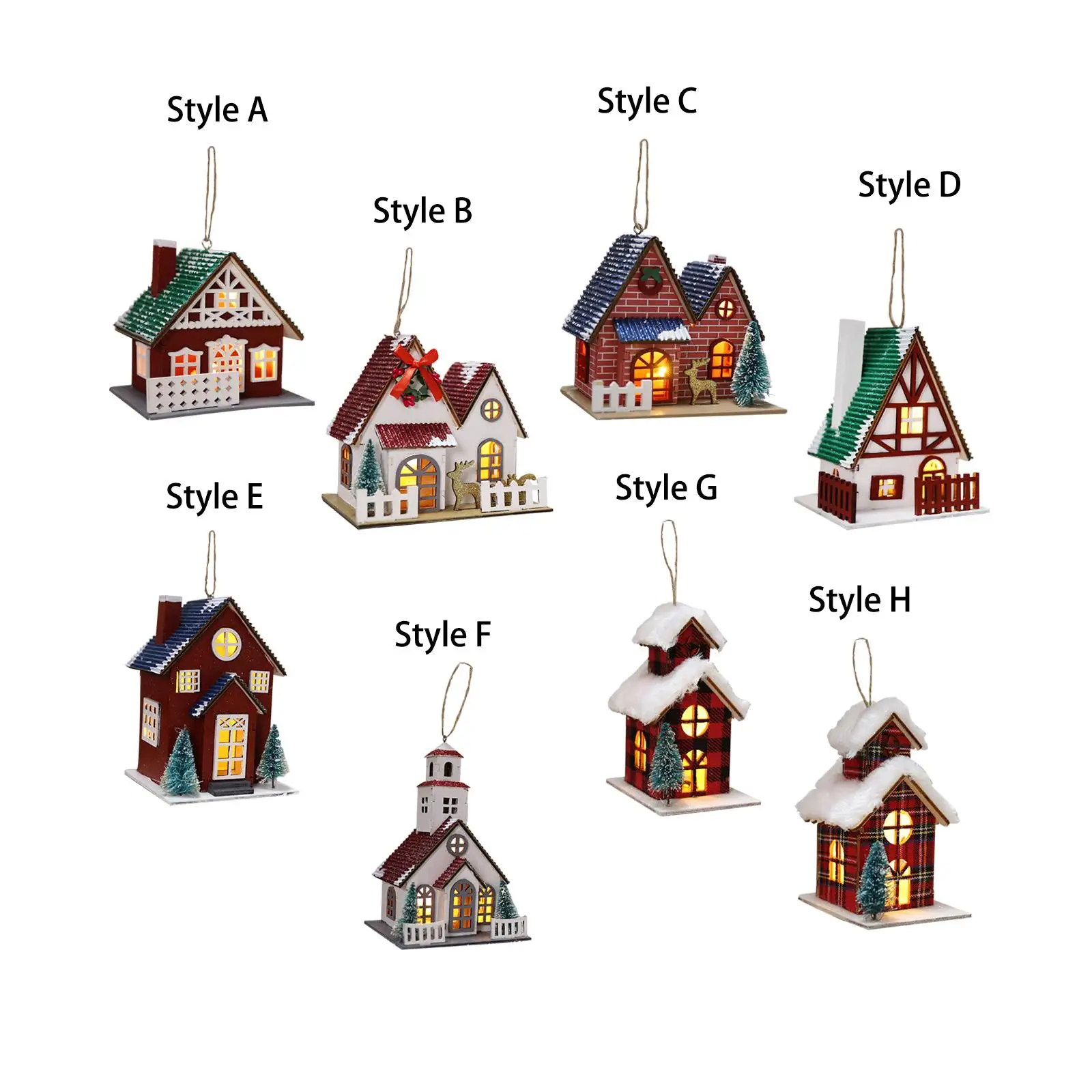 

Маленький Рождественский деревенский дом деревянные здания подарок Рождественская зимняя деревня
