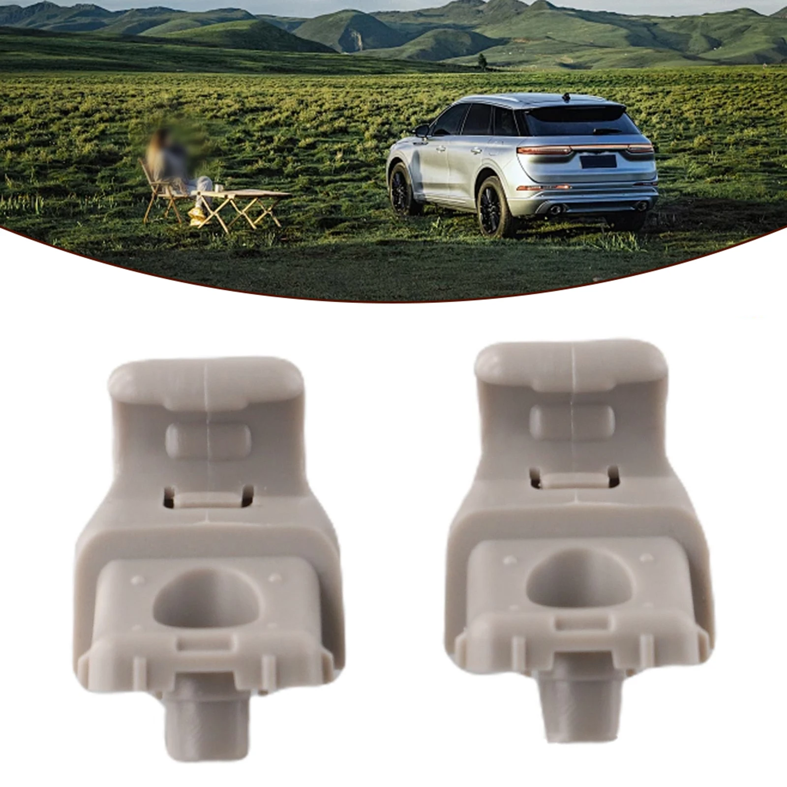 

For Tesla For Model 3 2017-20 1130993-00-A Sun-Visor Hook Sun Visor Clips RepairGrey-ABS-Plastic Auto Acesssories