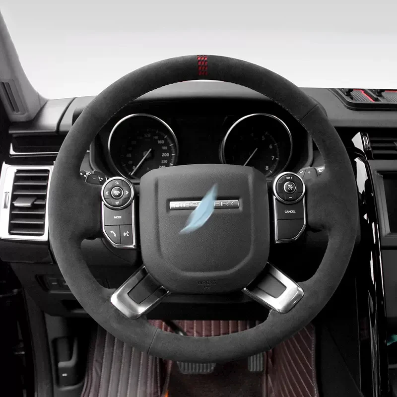 Real  Alcantara Steering Wheel Cover For Land Rover Range Rover Sport Executive Edition Discovery 2016-2022 Funda Volante