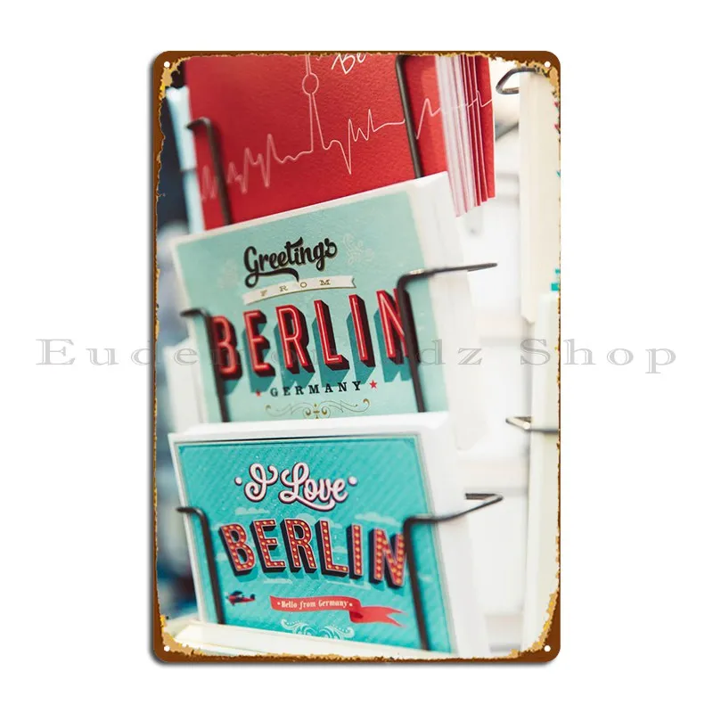 

Я люблю Берлин, металлические знаки, клубный бар, картина, Настенный декор, печать клуба, жестяной знак, плакат