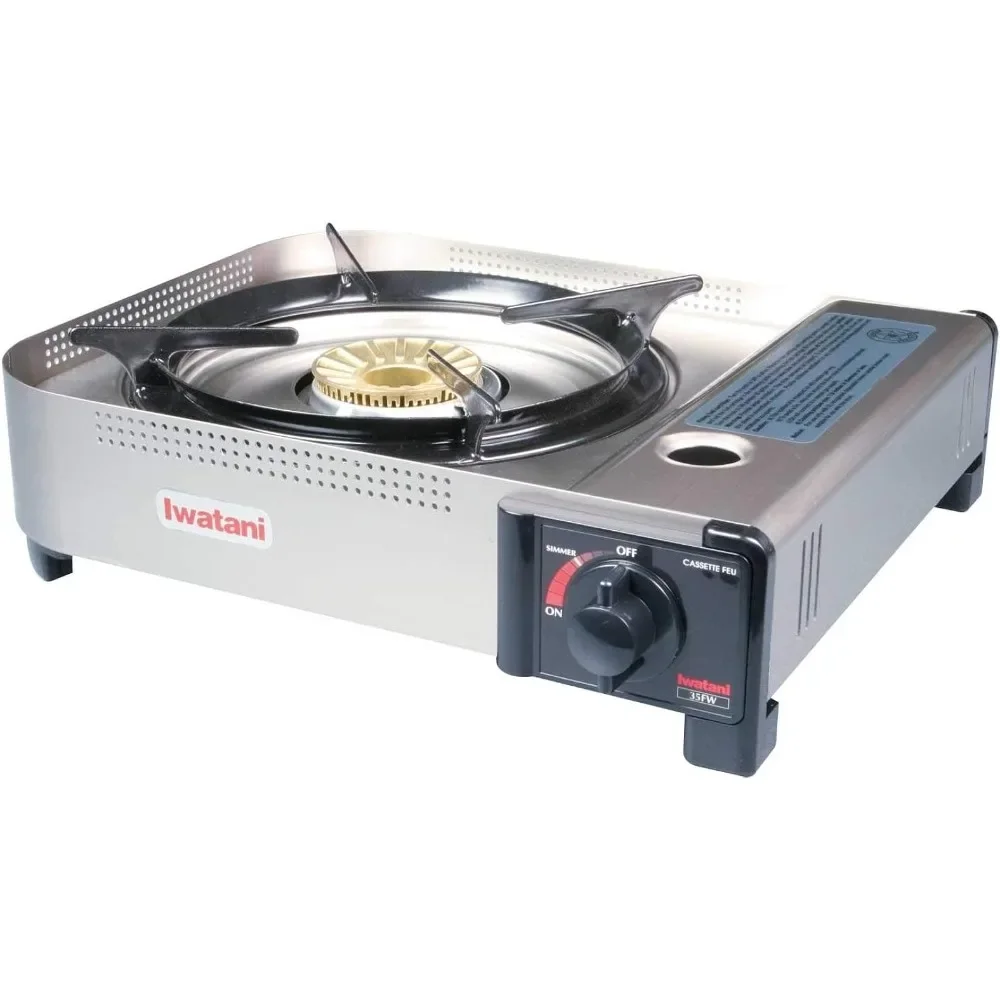 Iwatani 35FW Single-Burner Butane Portable Cooktop Indoor & Outdoor Cooking Stove Medium