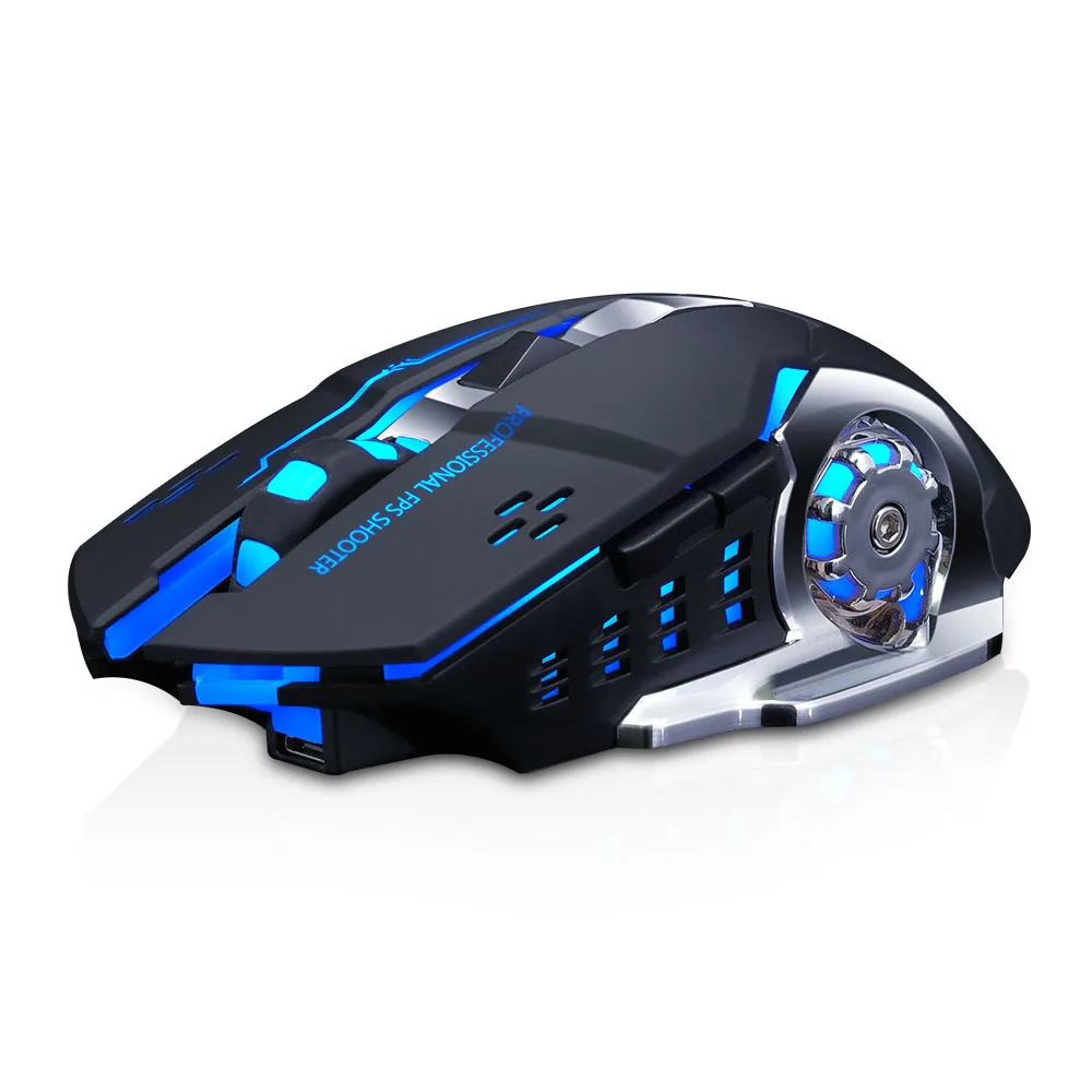 New 2.4Ghz Wirelss Portable mute Bluetooth Dual Mode Mouse Glow Game Laptop Phone PC Pad Phone Universal Raton inalambrico Mice