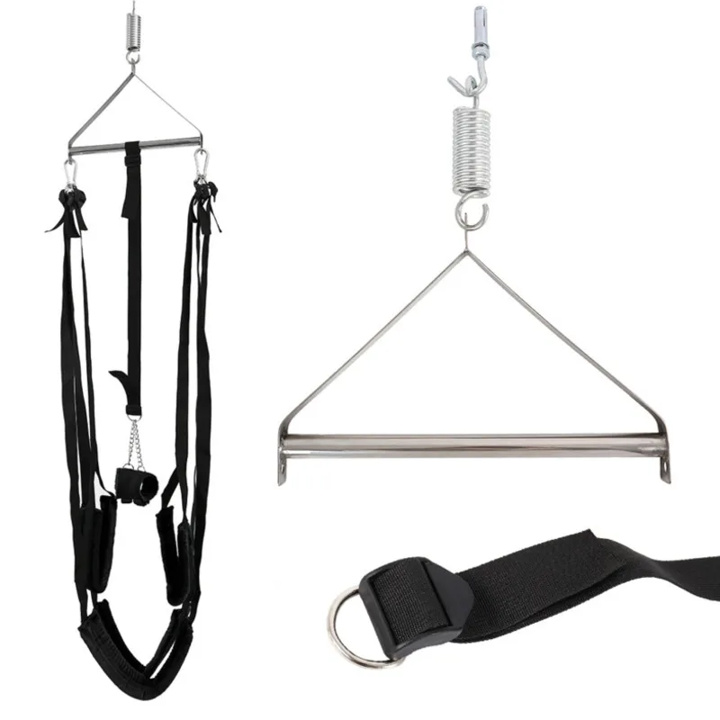 BDSM Sex Swing Ceiling Hanging Love SM Games Sex Toys For Woman Bondage Couples Leopard Accessories Adults Products Equipment