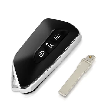 Cover chiave telecomando per VW Golf MK8 Jetta T-Cross Tiguan Polo T-ROC per Skoda SEAT MQB Golf 8 HU66 Blade 4 Cover chiave telecomando per VW Golf MK8 Jetta T-Cross Tiguan Polo T-ROC per Skoda SEAT MQB Golf 8 HU66 Blade - KEYYOU Upgrade modificato Car Key Shell Case per VW Golf MK8 Jetta T Cross Tiguan