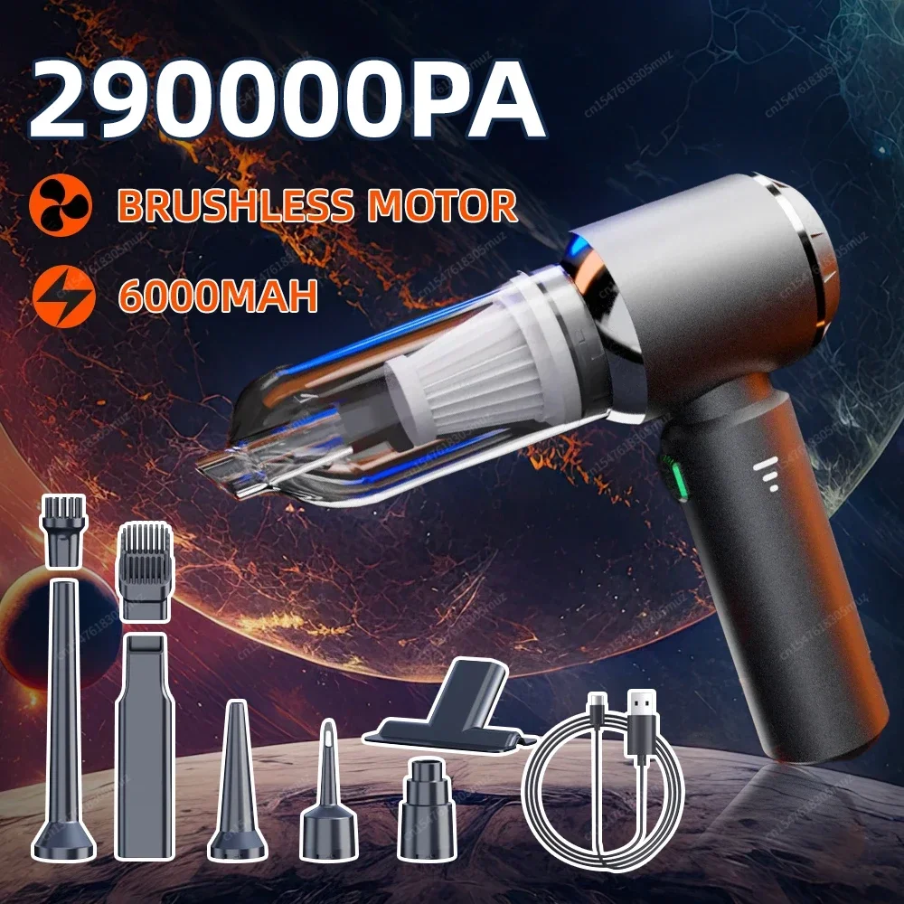 Portable Wireless Handheld Car Vacuum Cleaner with Brushless Motor