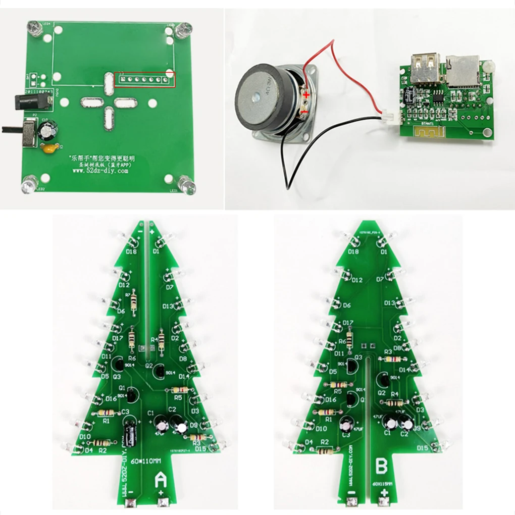 Led solder christmas tree