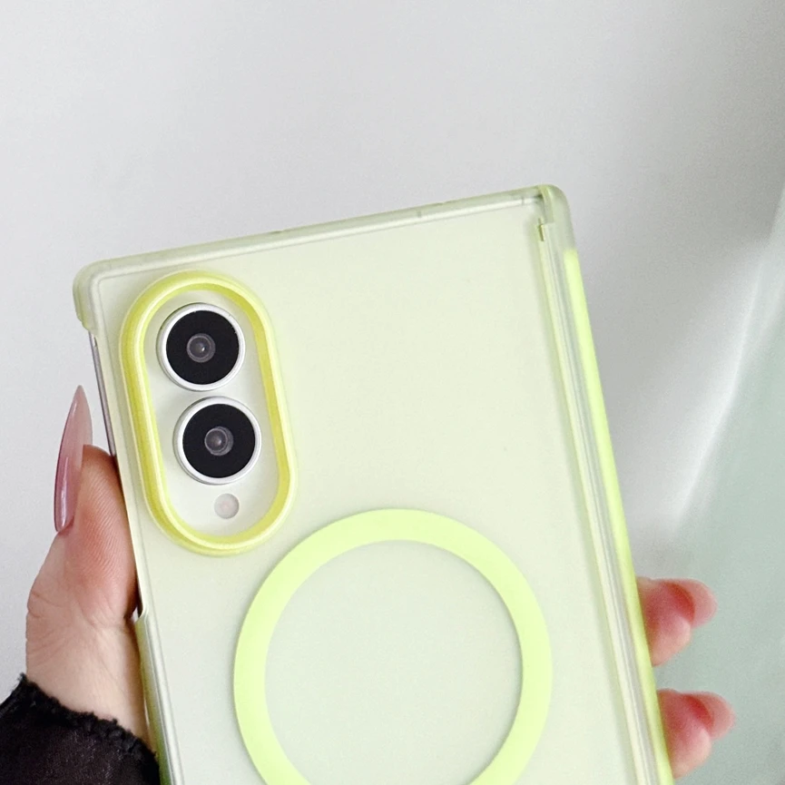 Translucent Candy Color Hard Case with MagSafe for Samsung Galaxy Z Fold