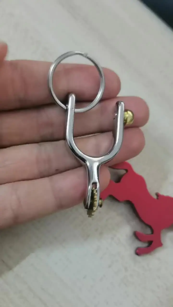 3 Llavero Con Bocado De Caballo, Llavero Portátil, Oro | Cuotas Sin Interés