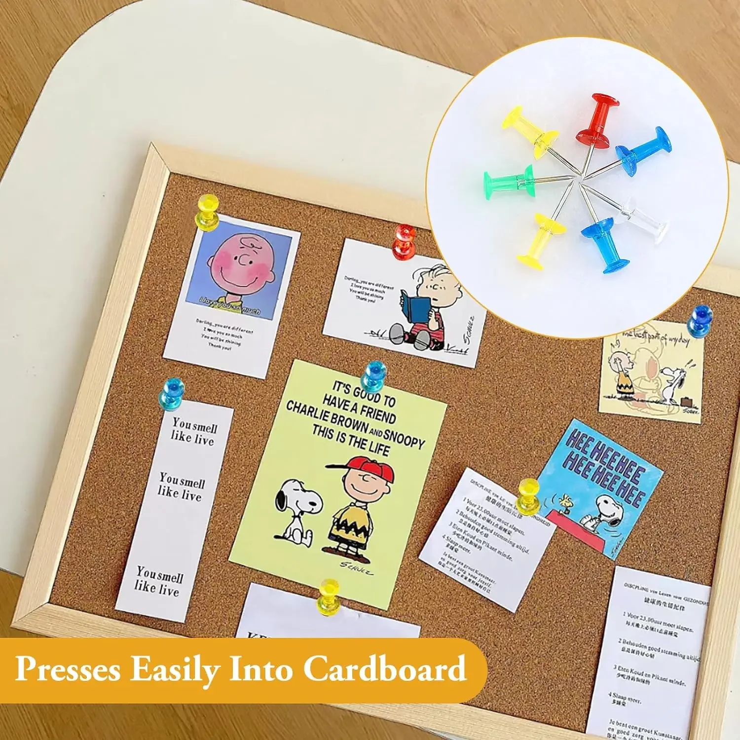Push Pins 100pcs Coloured Push Pins With Storage Box Thumb Tacks Map For Cork Board Notice