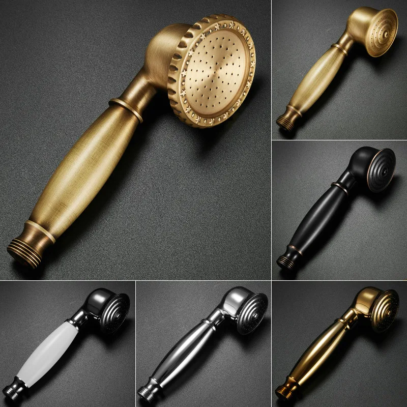 

Hand-held Shower Head Water Saving Antique Bathroom Rainfall Shower Nozzle Aerator High Pressure handheld Shower Head