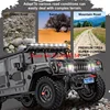 Refit 4WD Off-Road Remote Control Truck Model 16CH Smoking Lighing Alloy Underbody Differential Lock Brake Function RC Truck 2