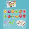 Fruit Shape Montessori Threading Toys for Children Geometric Cognitive Sensory Matching Games Fine Motor Skills Parish Material 6