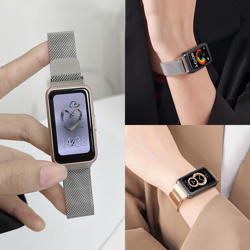 Magnetic Metal Milanese Loop Strap for Smartwatch - Elegant Bracelet Accessory