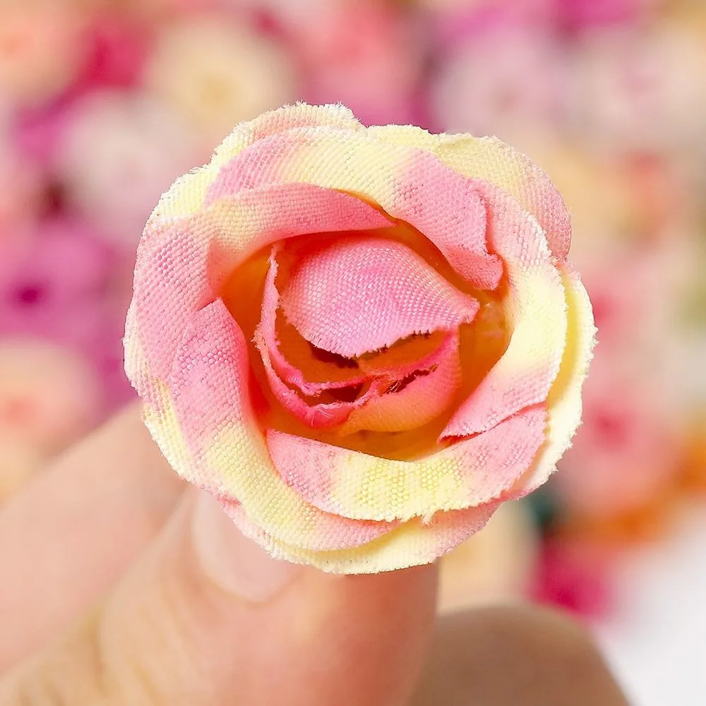 10/20/50 Stück 2 cm große künstliche Rosenblütenköpfe für Heimdekoration, Hochzeitsdekoration, künstliche Blumen, DIY-Kranz, Scrapbook, Geschenkzubehör – Detail 5
