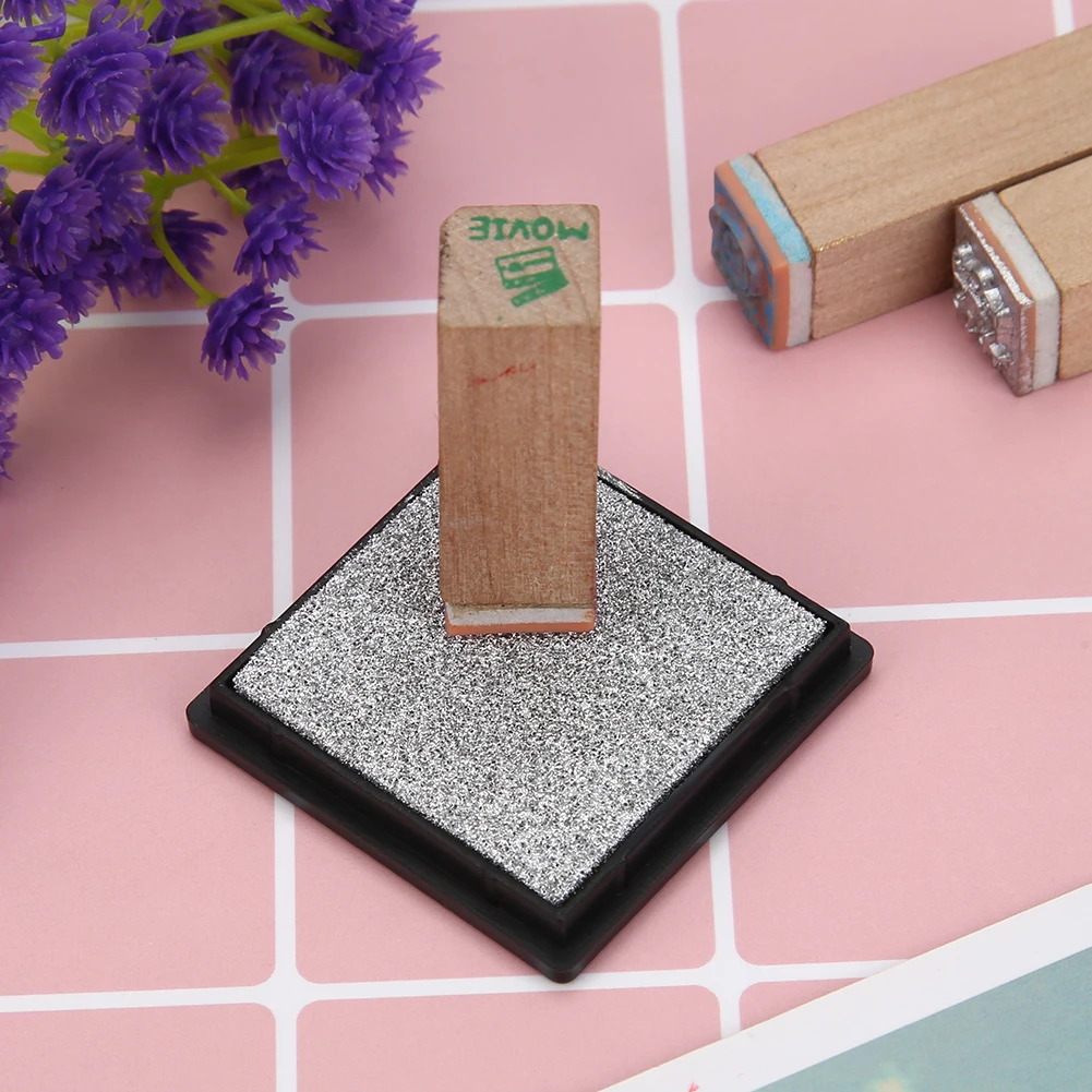 Stationery DIY Scrapbooking Inkpad Set with Gradient Colour Diary Album for School Teachers Students Stamps Ornaments