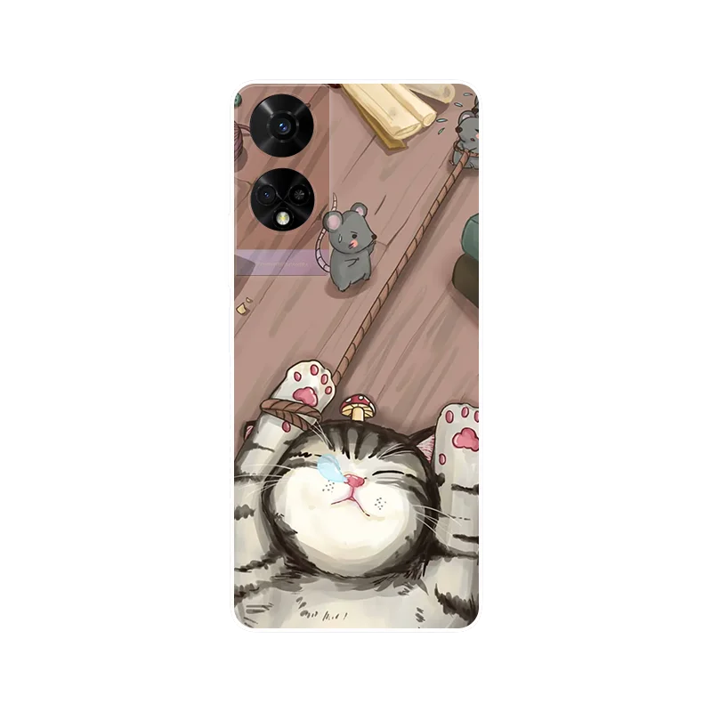 Cartoon Design Shockproof TPU Silicone Bumper Case - Soft Back Cover