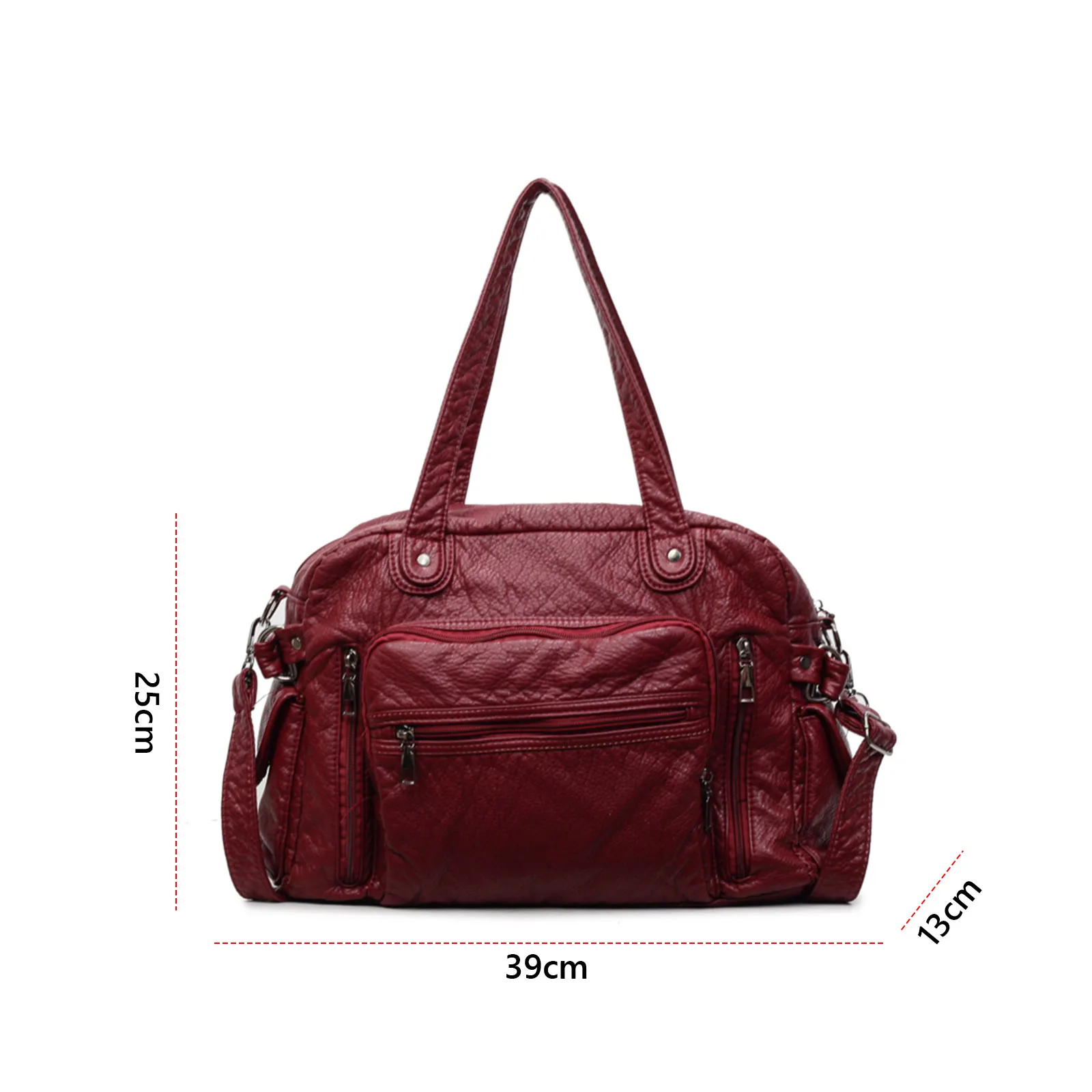 PU Leather Shoulder Bag with Adjustable Strap Crossbody Bag Large Hobo Bag for Women Work Shopping Travel