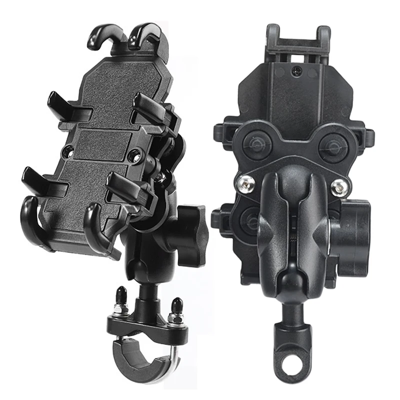 오토바이 자전거 핸드폰 거치대, 완충기 자전거 핸들바 백미러 마운트, 4.7-7...