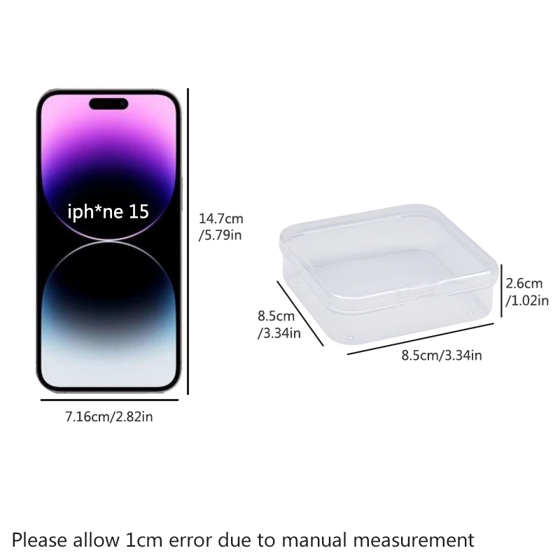 storage box Transparent plastic storage box small parts accessories sundries multi-purpose