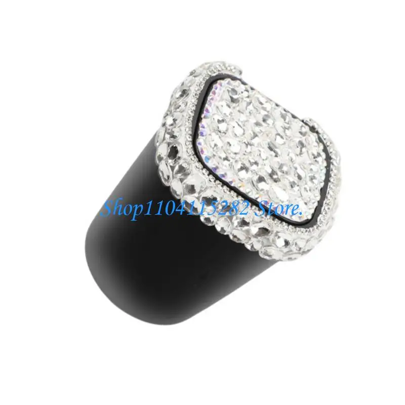 파란 LED 빛과 모조 다이아몬드 악센트를 가진 차 대쉬보드 재떨이 콘테이너