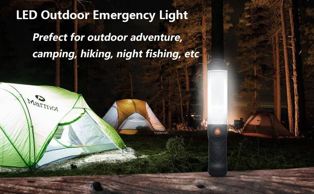 Description Picture 3 of itemLED Work Light Powerful Camping Lantern Floodlight USB Rechargeable Work Lamp Magnet Hook Waterproof Repair Lights 3 Modes