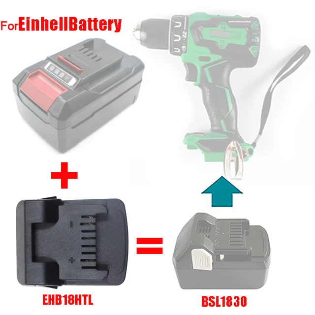 Adaptateurs de batterie Outils électriques  Convertisseur de batterie  Einhell Bosch-Adaptateur de batterie 18v - Aliexpress