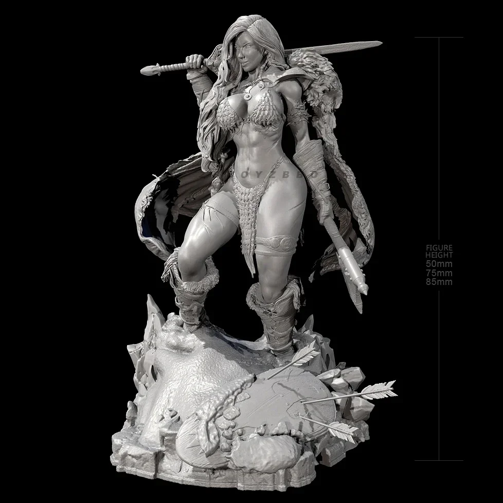전체 높이 송진 모델 키트, 아름다운 무색 및 자체 조립 3D PrintingTD-6862/3D 피규어, 50mm, 75mm, 85mm
