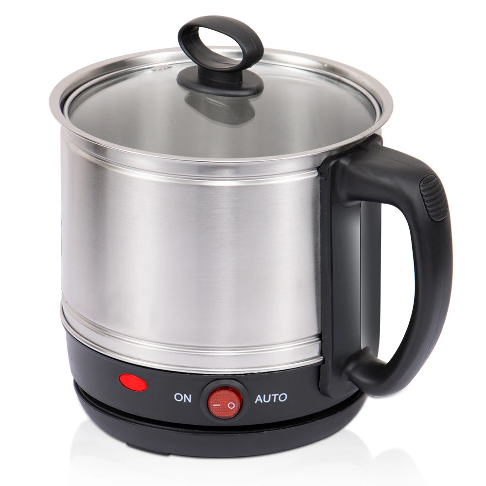 Portable Electric Cooker Saucepan Cooking Shabu Pot Hot Pot Mini Electric Pan Small Ramen Pot Heated Mug Heating Boiling Cup