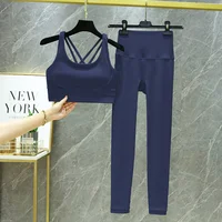 TRY TO BN Women's Tracksuit Yoga Sets Fitness Leggings Sports Bra Naked Sportwear Breathable Workout Two Pieces Suit Gym Clothes - Image 6
