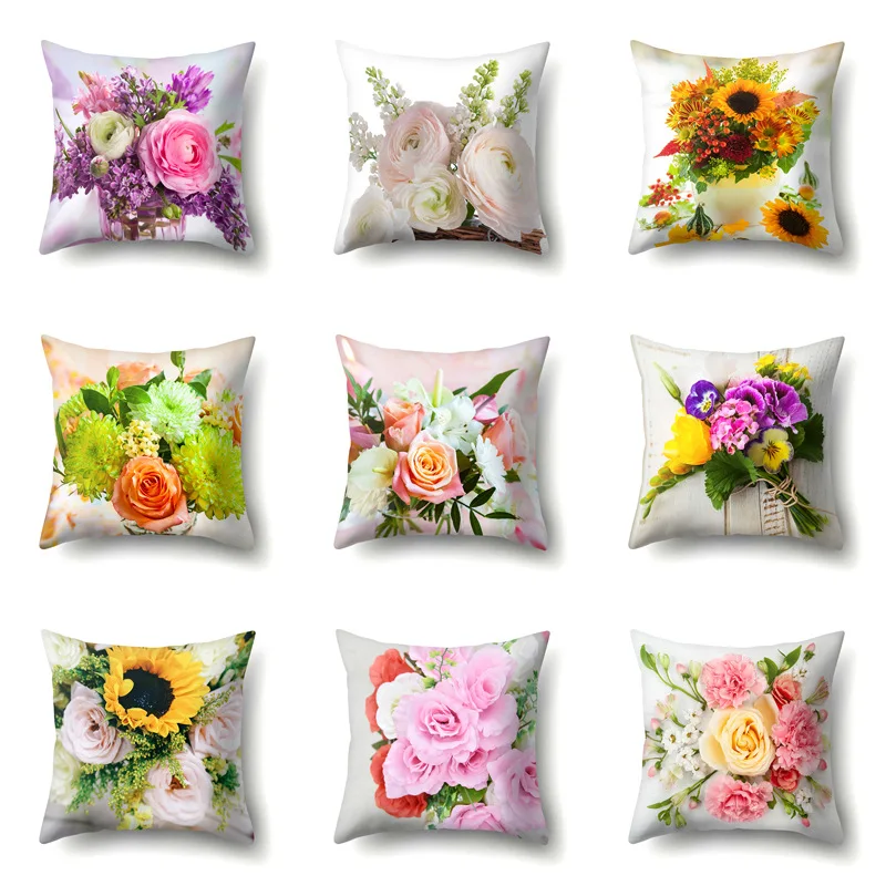 Rose Federa Cuscino Lombare Per Auto Cuscino Divano Toon Pattern Può Essere Personalizzato