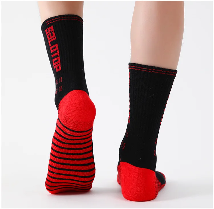 5 Paar Herren-Sportsocken aus 100 % Baumwolle, schwarz, weiß, Spleißfarbe, schweißabsorbierend, geruchshemmend, elastisch, Outdoor-Laufsportsocken – Detail 10