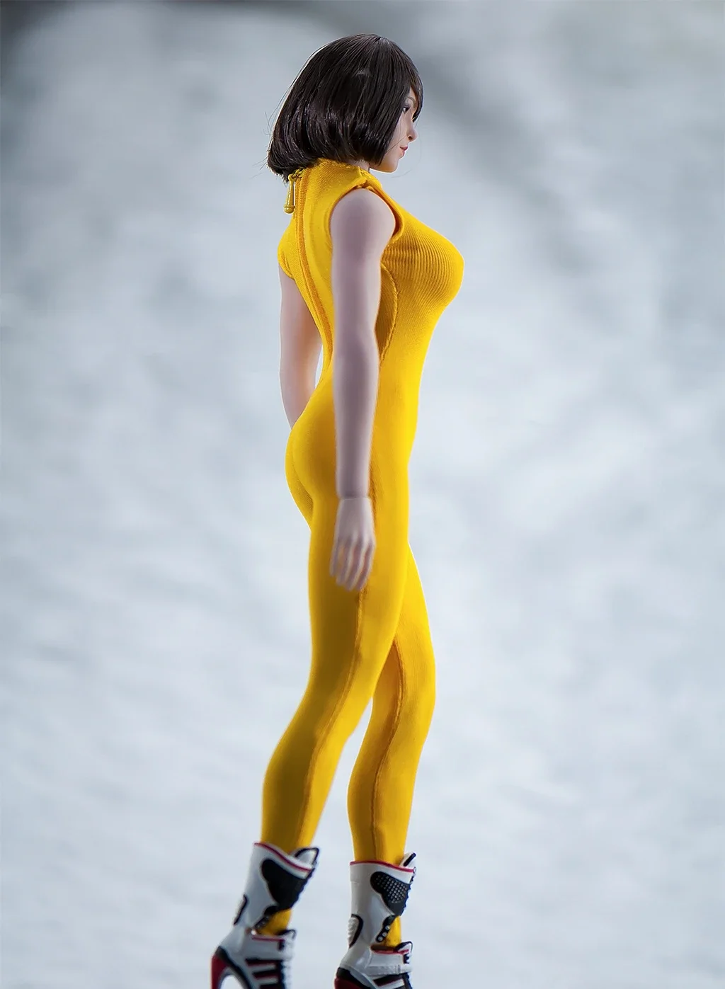 Soldier Sleeveless Tight Fitting Jumpsuit Model 1/6 Scale for 12'' Female Tbl(only Jumpsuit)