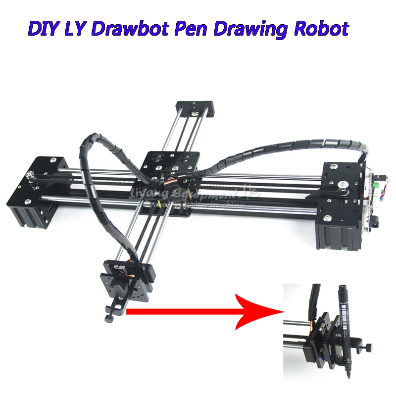 DIY-LY-Drawbot-Pen-Drawing-Robot-Machine-Lettering-Corexy-XY-plotter ...
