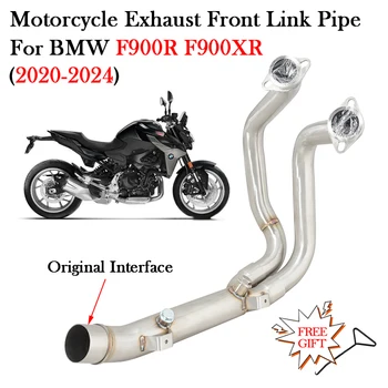 Slip On Motorcycle Exhaust Systems Muffler Escape Moto Front Link Pipe For BMW F900R F900XR F900 R XR 2020 2021 2022 2023 2024